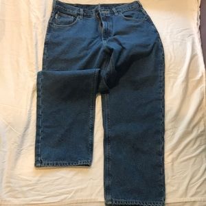 Flannel insulated work jeans